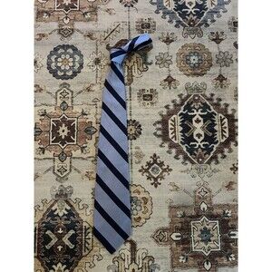 Ralph Lauren Polo Preppy Blue Striped Tie Blue Label